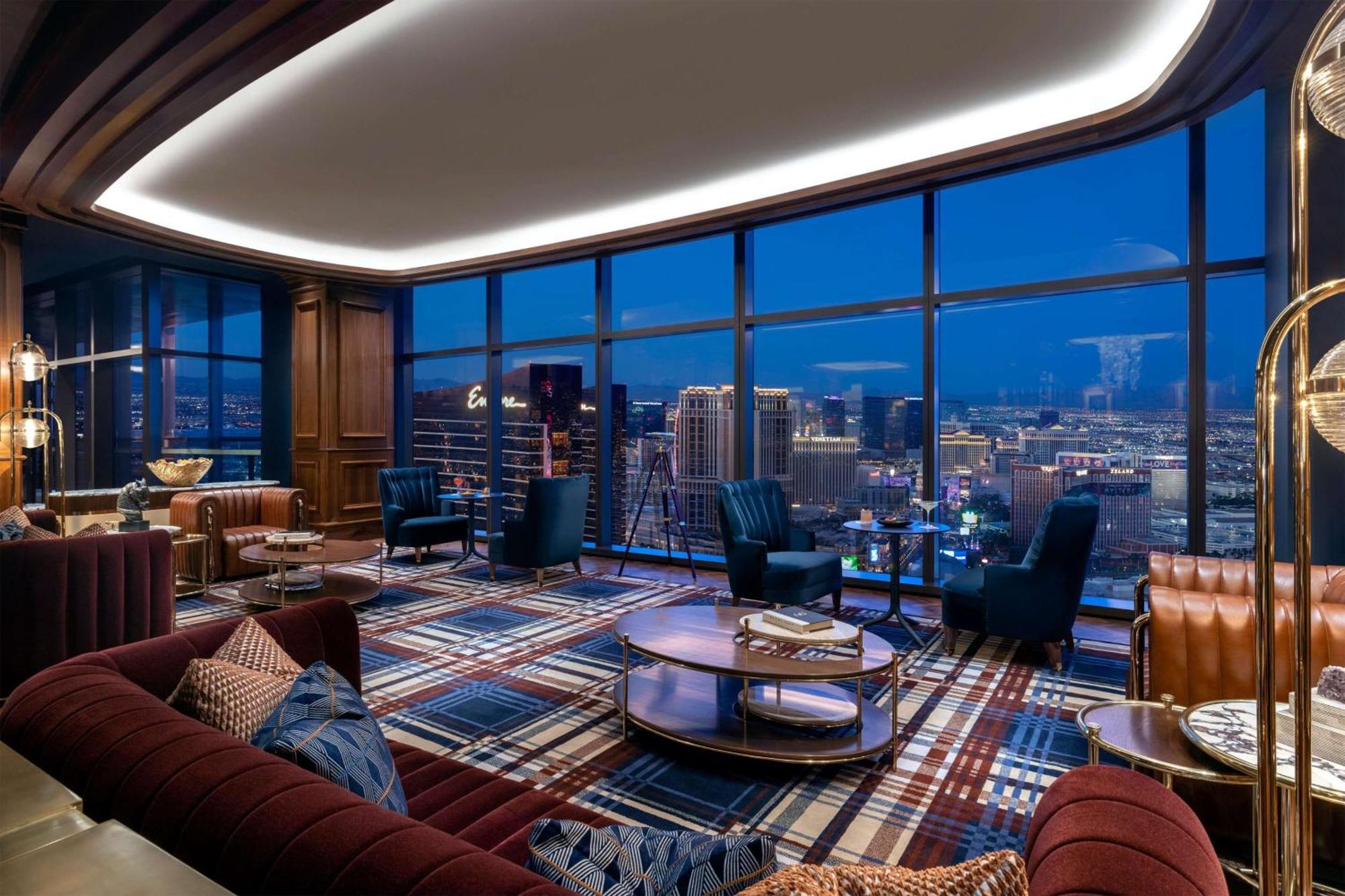 Conrad Las Vegas At Resorts World Luaran gambar The living room of a Sky Villa
