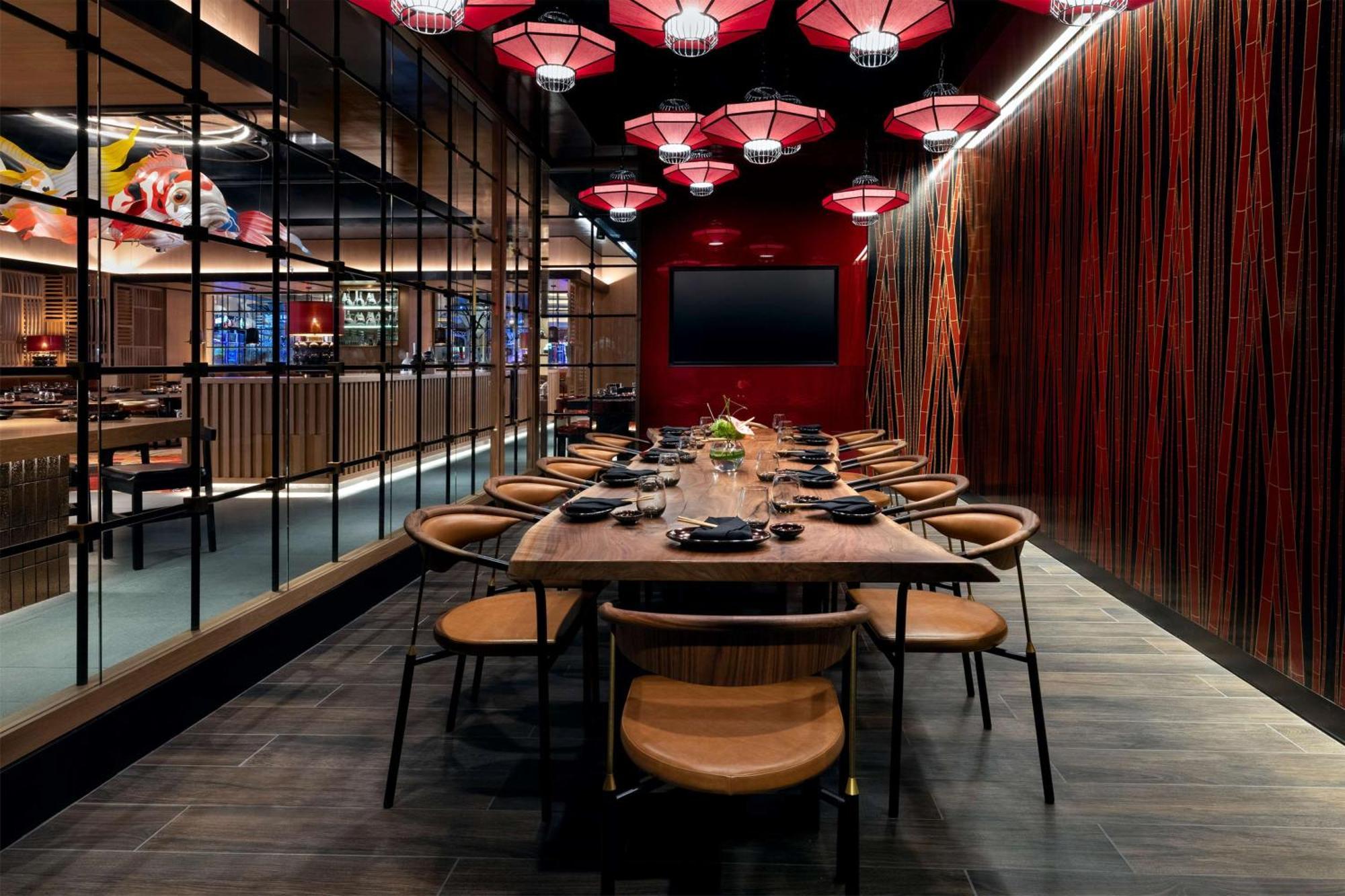 Conrad Las Vegas At Resorts World Luaran gambar Private dining room at the restaurant